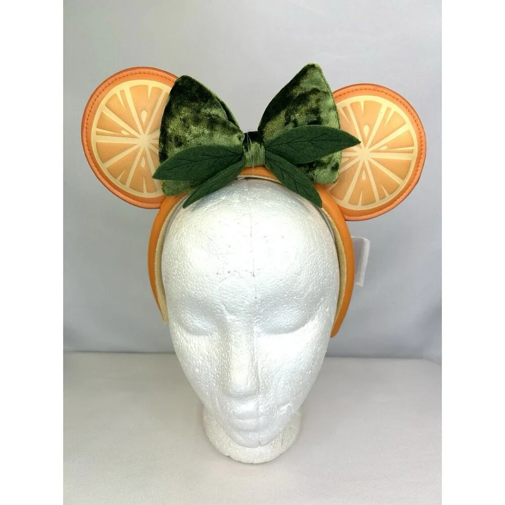 Disney Minnie Mouse Icon Florida Oranges Ears Headband